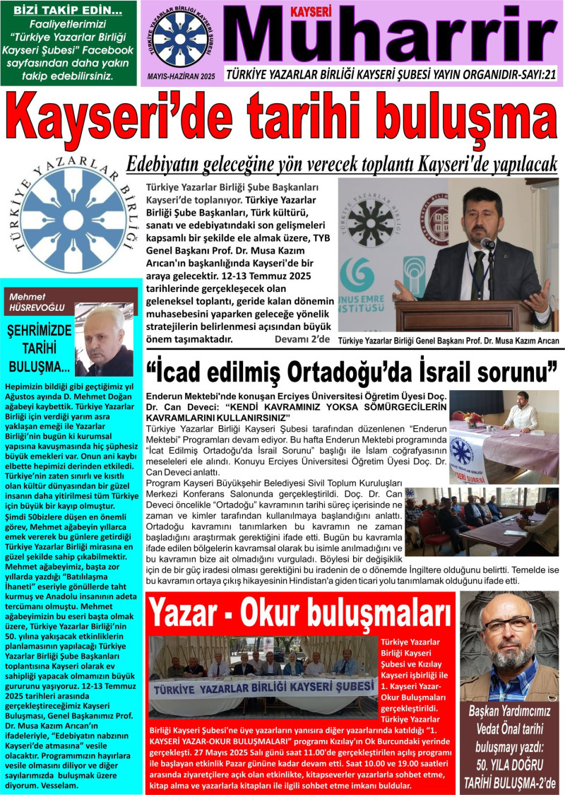 tyb-kayseri-subesinin-muharrir-dergisi-21-sayiya-ulasti project cover image