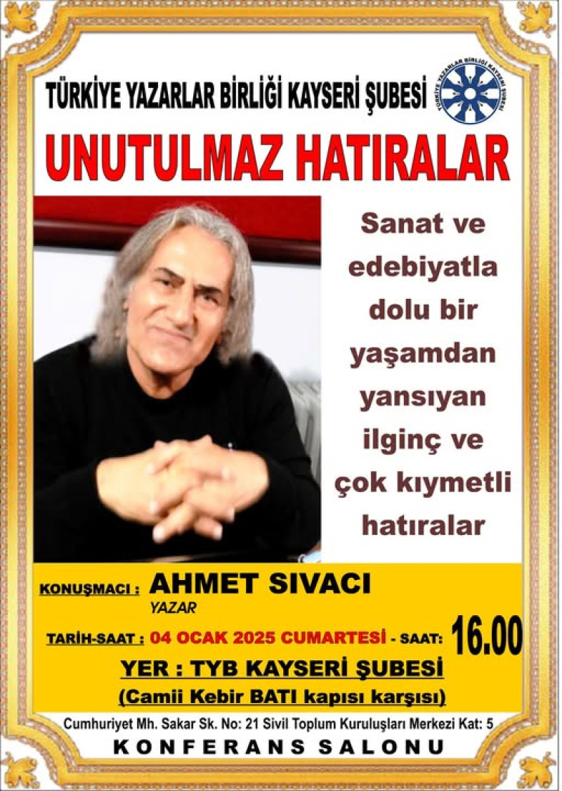 unutulmaz-hatiralar-programinda-bu-hafta-yazar-ahmet-sivaci-sanat-ve-edebiyatla-dolu-hatiralarini-anlaracak thumbnail